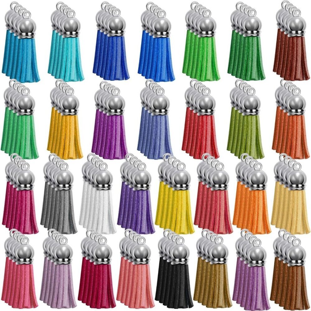 120pcs Acrylic Keychain Blanks & Rings Bulk for DIY Craft Supplies